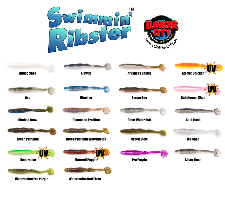 Swimming Ribster Farbtabelle